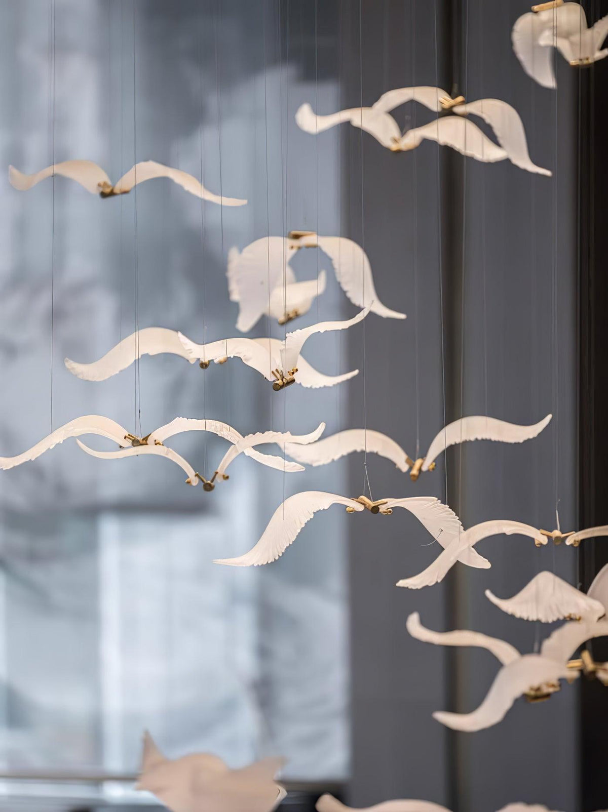 Large Seagull Chandelier – Ambient Illumination in Luxury Interior Setting View 13