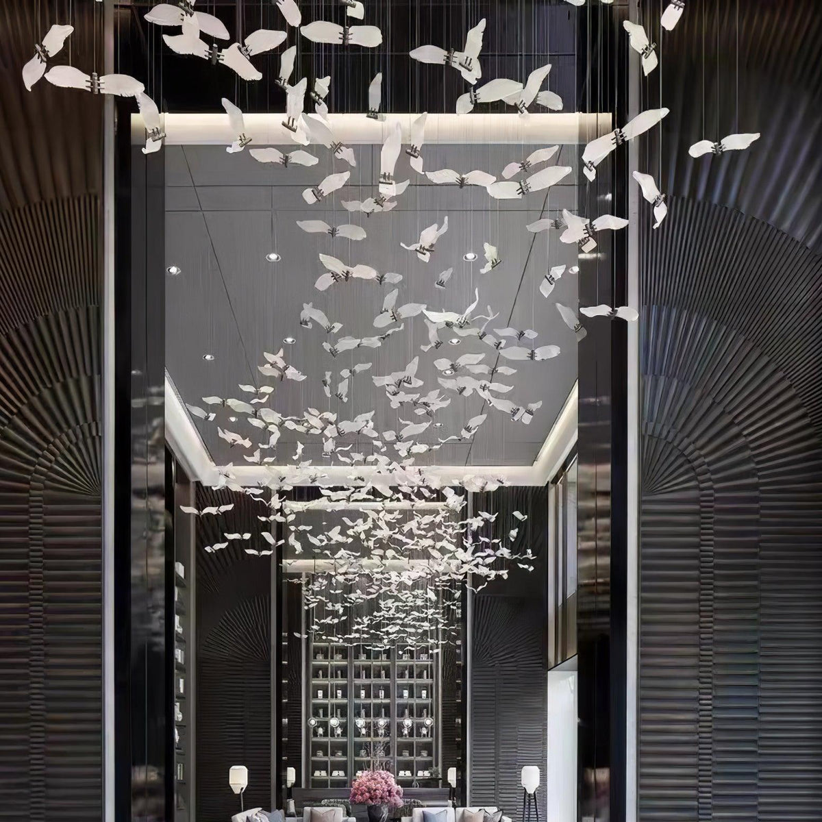 Large Seagull Chandelier – Ambient Illumination in Luxury Interior Setting View 14