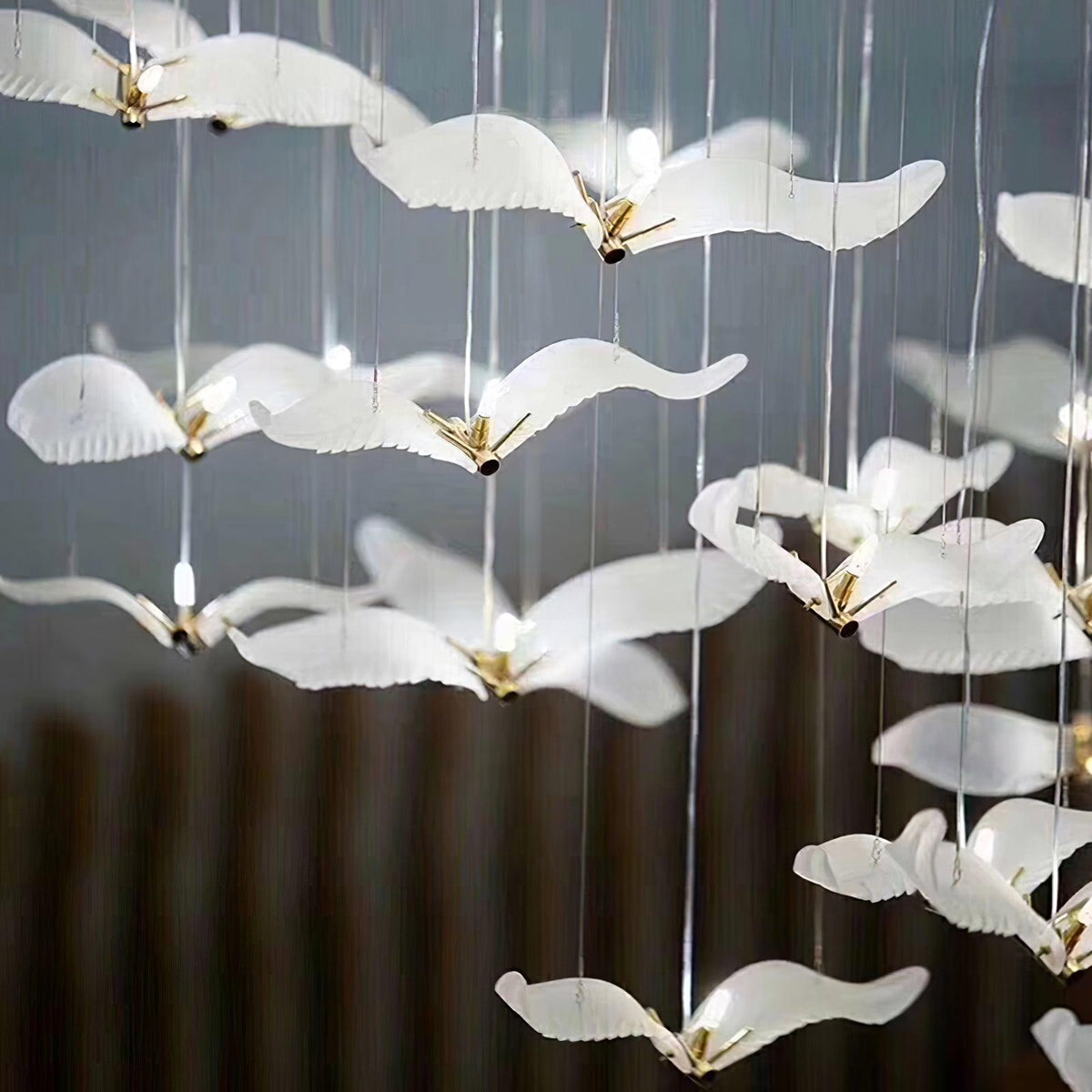 Large Seagull Chandelier – Ambient Illumination in Luxury Interior Setting View 5