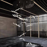 Large Seagull Chandelier – Handcrafted Material Texture and Detail View