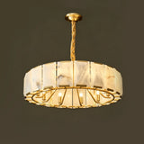 Spanish Alabaster Chandelier View 11 | Lashima Alabaster Halo Ring Chandelier | Modern Luxury Pendant Light for Living Room | JINSHE | JINSHE