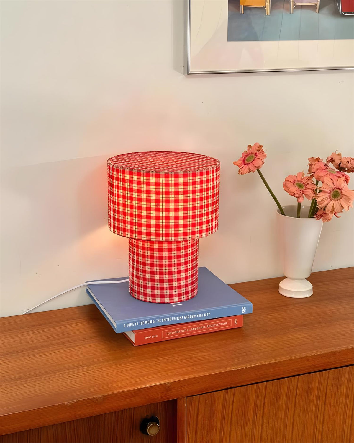 Latticefield Curated Iron & Glass Table Lamp – handcrafted surface texture