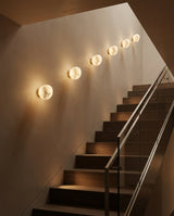 Lava Alabaster Curated Alabaster Wall Sconce – unlit natural material contrast