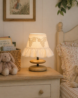 Lavelle Curated Iron & Glass Table Lamp – handcrafted surface texture