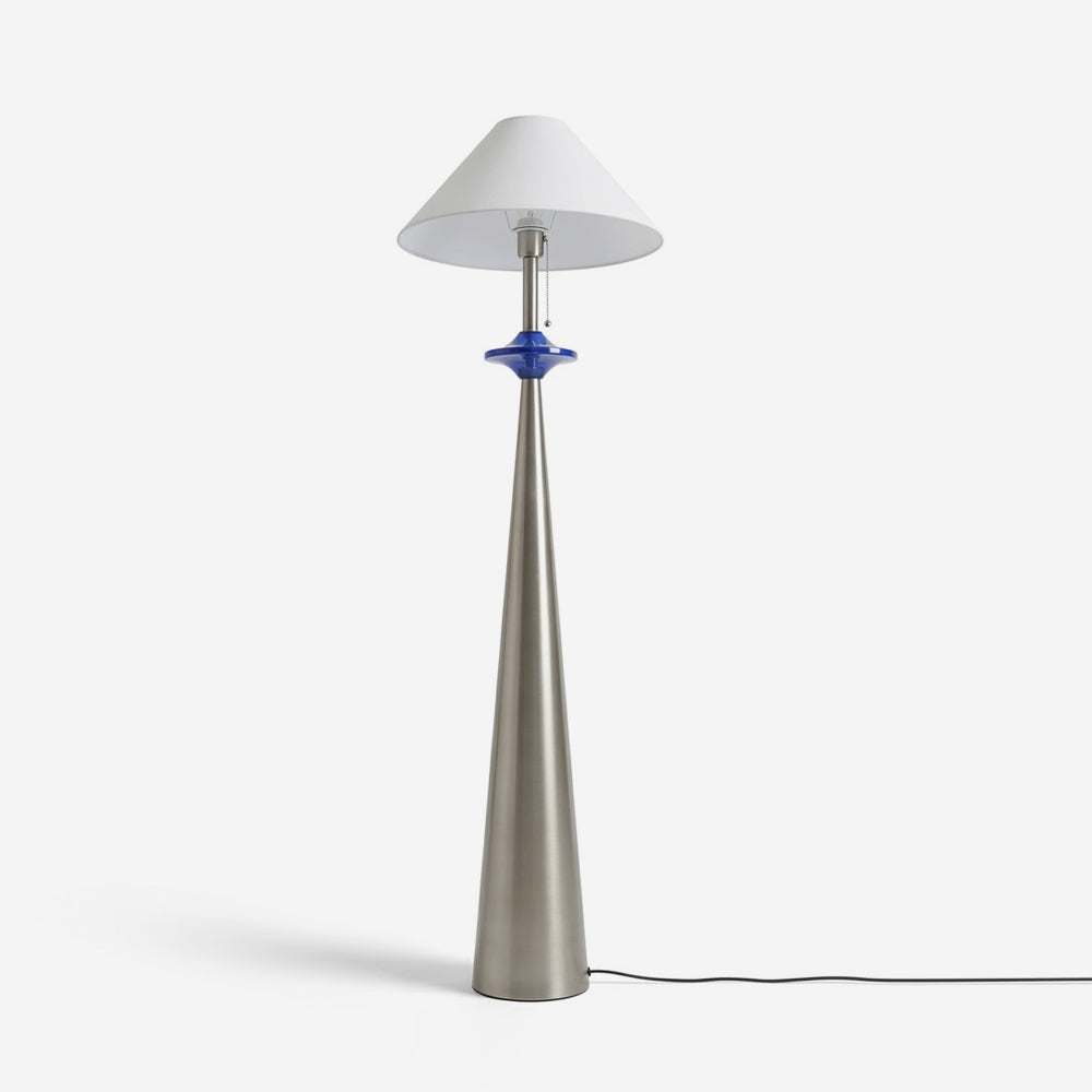Lazuro Cone Floor Curated Iron & Glass Floor Lam – Iron & Glass Floor Lamp