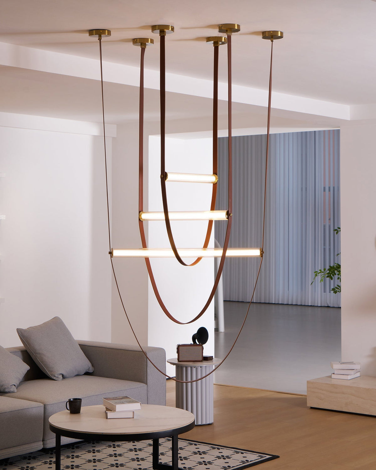 Tracer Belt Curated Mouth-Blown Frosted Glass Ch – architectural ceiling profile