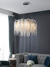 Brushed Nickel Iron craftsmanship detail on Length Chains Curated Brushed Nickel Iron Chande