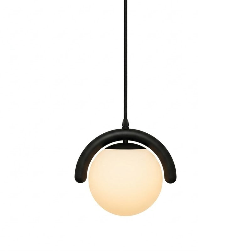 Lenox Linear Ball Curated Iron & Glass Pendant L – dimensional scale reference #1