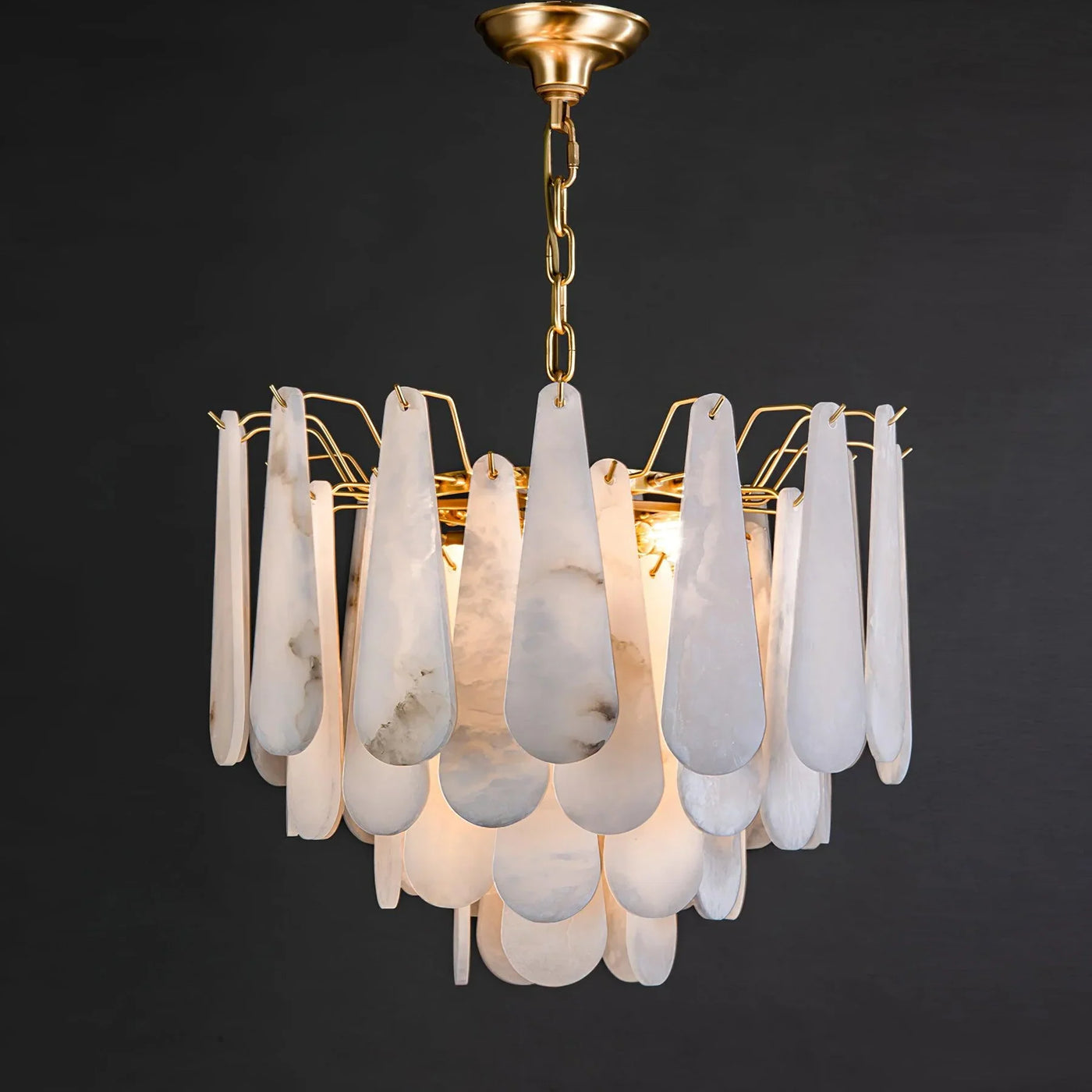 Spanish Alabaster Chandelier View 13 | Leon Alabaster Chandelier | JINSHE | JINSHE