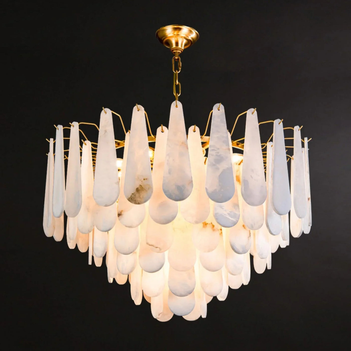 Spanish Alabaster Chandelier View 14 | Leon Alabaster Chandelier | JINSHE | JINSHE