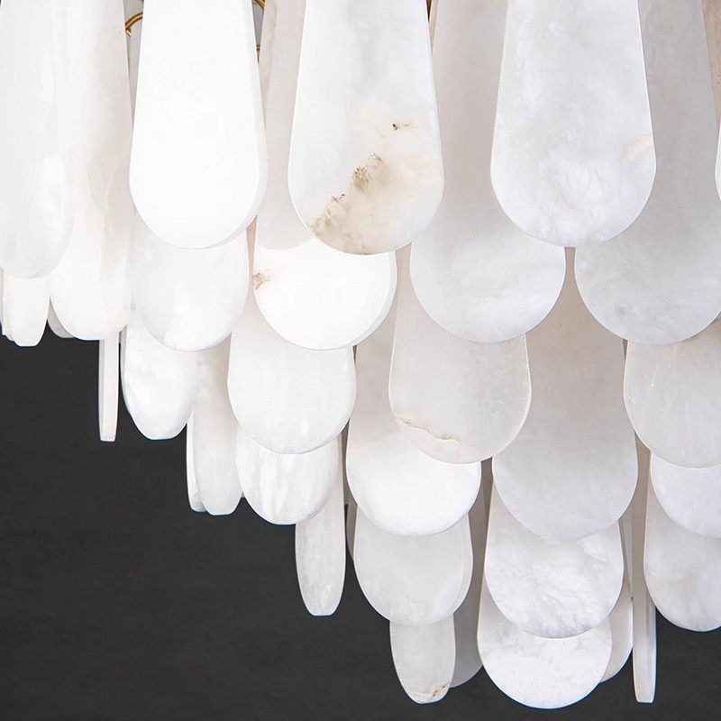 Spanish Alabaster Chandelier View 9 | Leon Alabaster Chandelier | JINSHE | JINSHE