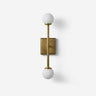 Leviano Brass Curated Mouth-Blown Frosted Glass
