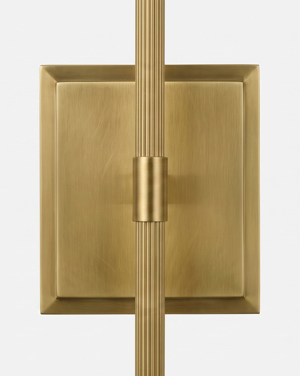 Leviano Brass Curated Mouth-Blown Frosted Glass – unlit natural material contrast