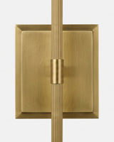 Leviano Brass Curated Mouth-Blown Frosted Glass – unlit natural material contrast