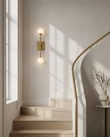 Leviano Brass Curated Mouth-Blown Frosted Glass – handcrafted surface texture