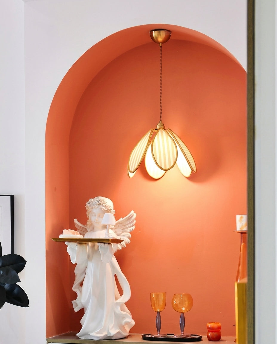 Lienne Curated Iron & Glass Pendant Light – architectural ceiling profile