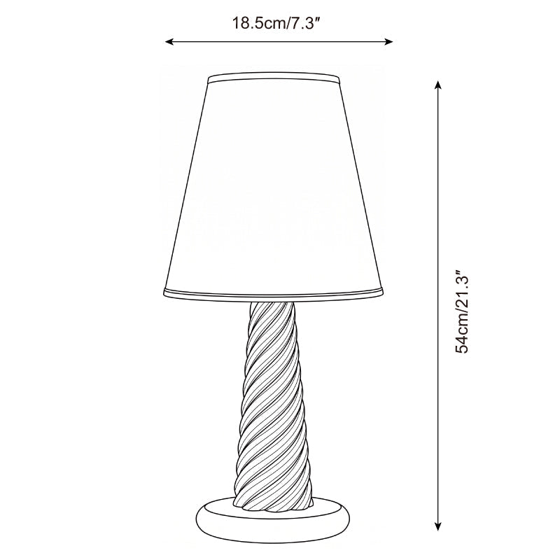 Lignora Curated Iron & Glass Table Lamp