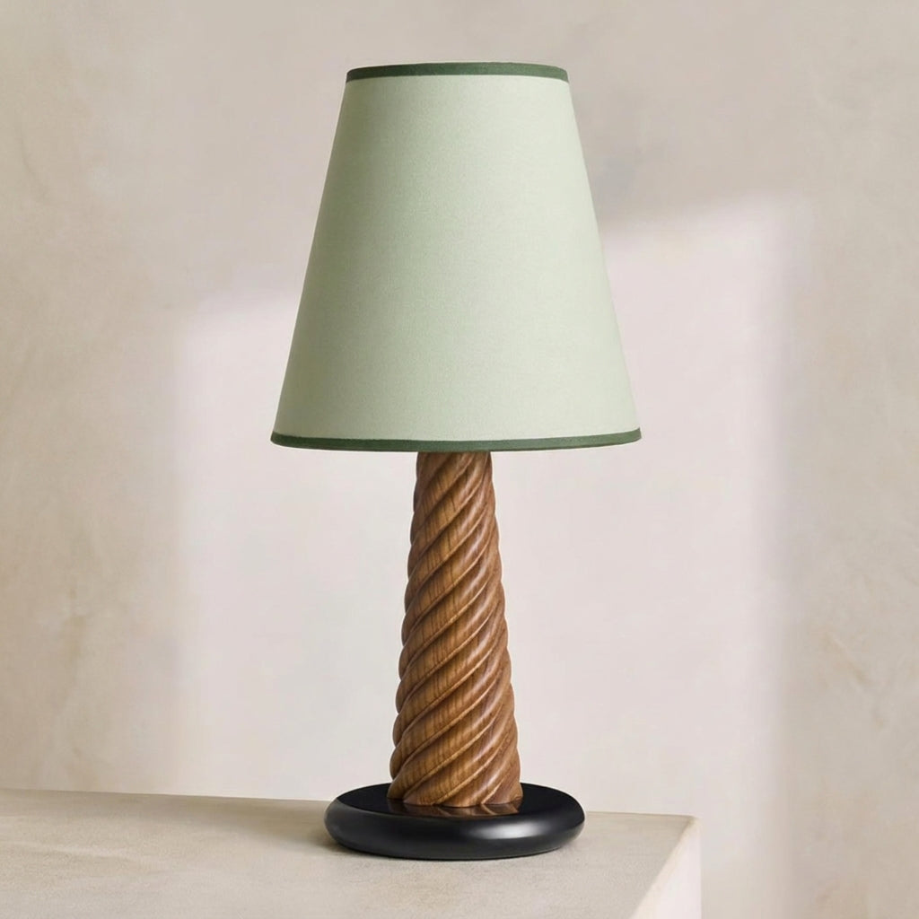 Lignora Curated Iron & Glass Table Lamp – W 18.5cm x H 54cm  W 7.2 x H 21.3 finish configuration