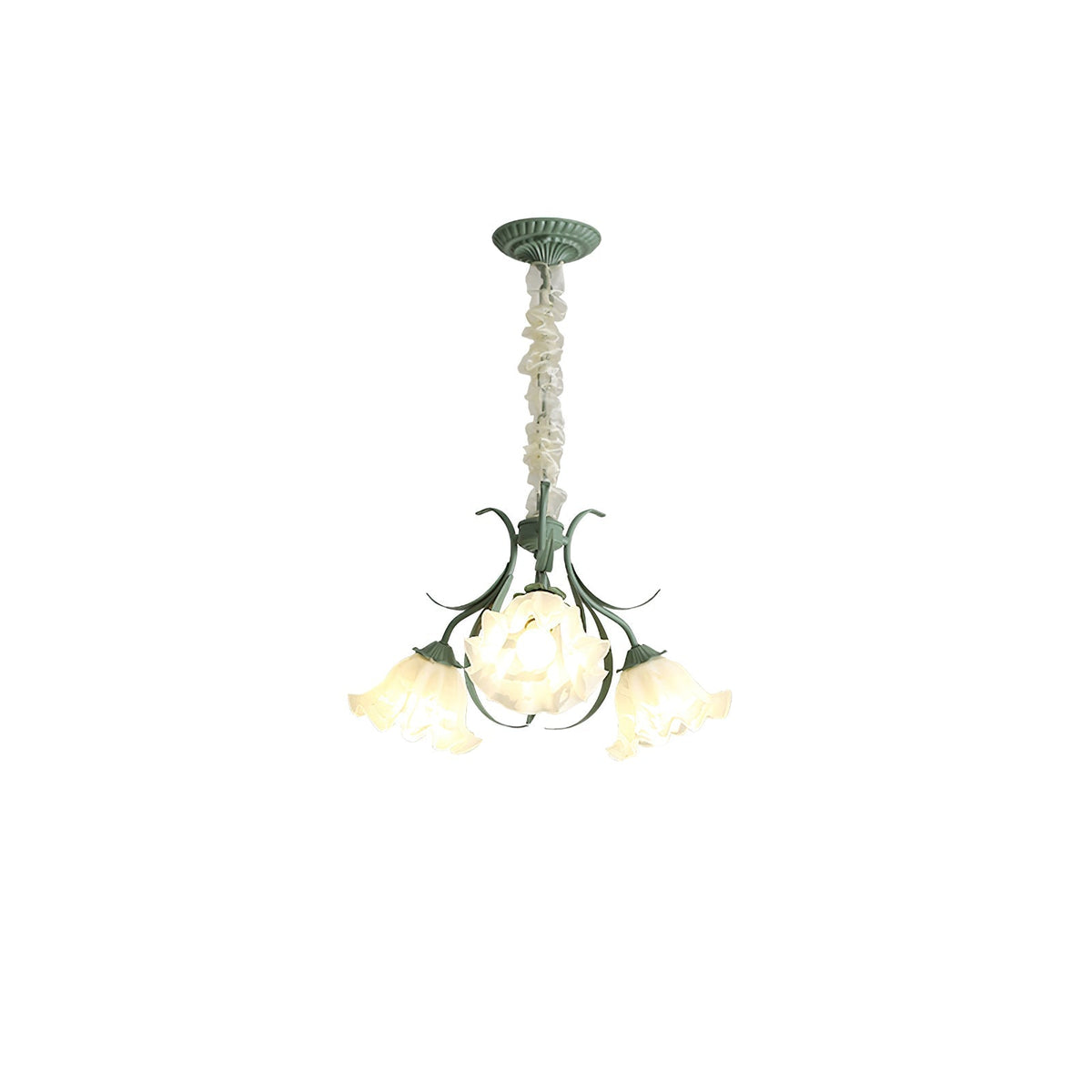 Lily Of The Valley Flower Chandelier – Ambient Illumination in Luxury Interior Setting View 16