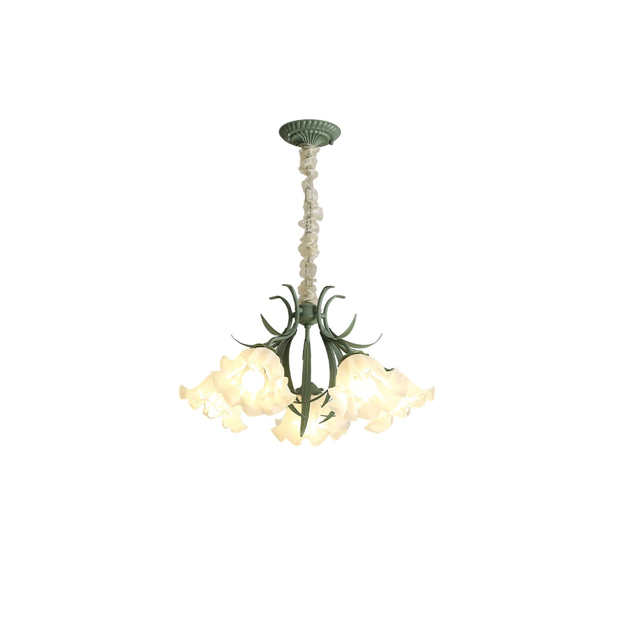 Lily Of The Valley Flower Chandelier – Ambient Illumination in Luxury Interior Setting View 17