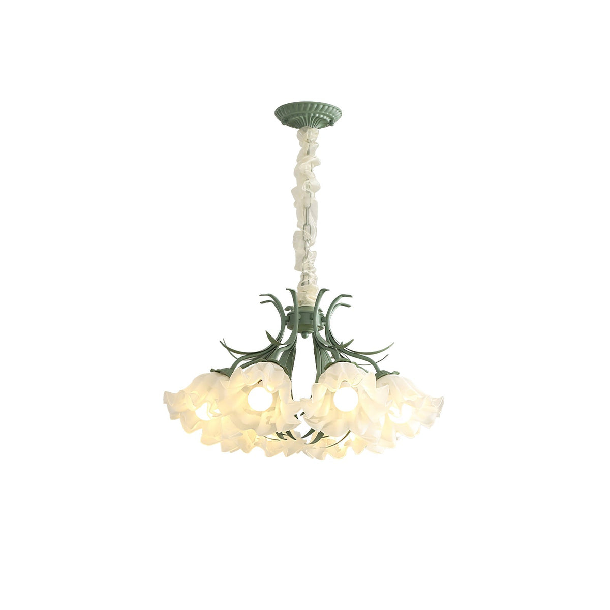 Lily Of The Valley Flower Chandelier – Ambient Illumination in Luxury Interior Setting View 18