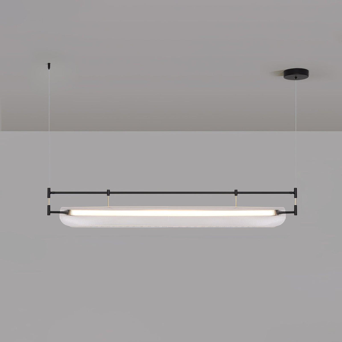 Linear Strip Chandelier – Ambient Illumination in Luxury Interior Setting View 17