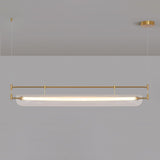 Linear Strip Chandelier – Ambient Illumination in Luxury Interior Setting View 18