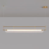 Linear Strip Chandelier – Ambient Illumination in Luxury Interior Setting View 21