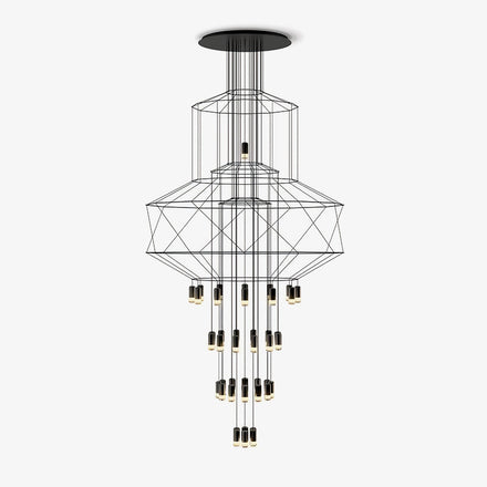 Modern Lattice Chandelier