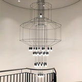 Lattice Curated Finished Iron Chandelier – macro detail view