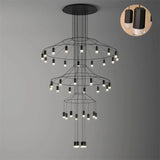Lattice Curated Finished Iron Chandelier – architectural ceiling profile #1 #2