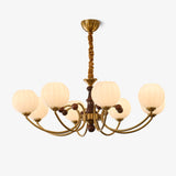 Livia Curated Mouth-Blown Frosted Glass Chandeli – Mouth-Blown Frosted Glass Chandelier