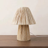 Green Stripe Mushroom Curated Iron & Glass Table – W 29cm x H 38cm  W 11.4 x H 14.9 finish configuration