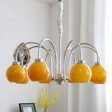 Loa Chandeliers Curated Mouth-Blown Frosted Glas – 8 heads ∅ 33.5 x H 12.6 finish configuration