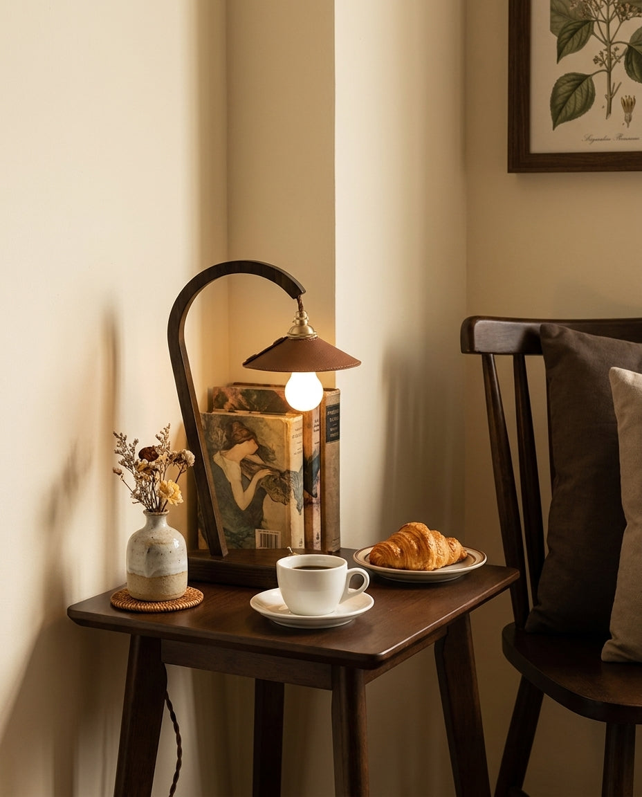 Lodora Curated Solid Brass Table Lamp – handcrafted surface texture