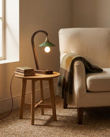 Lodora Curated Solid Brass Table Lamp – architectural ceiling profile