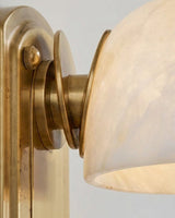 Lorina Alabaster Curated Alabaster Wall Sconce – macro detail view #1
