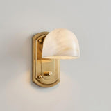 Lorina Alabaster Curated Alabaster Wall Sconce – W 20 cm × H 20 cm    W 7.8 × H 7.8 finish configuration