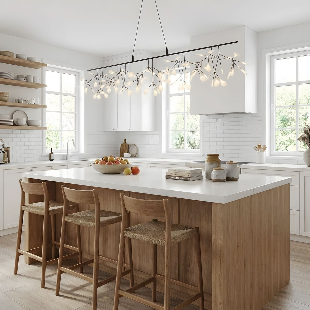 Long Style Firefly Led Chandelier – Ambient Illumination in Luxury Interior Setting View 7