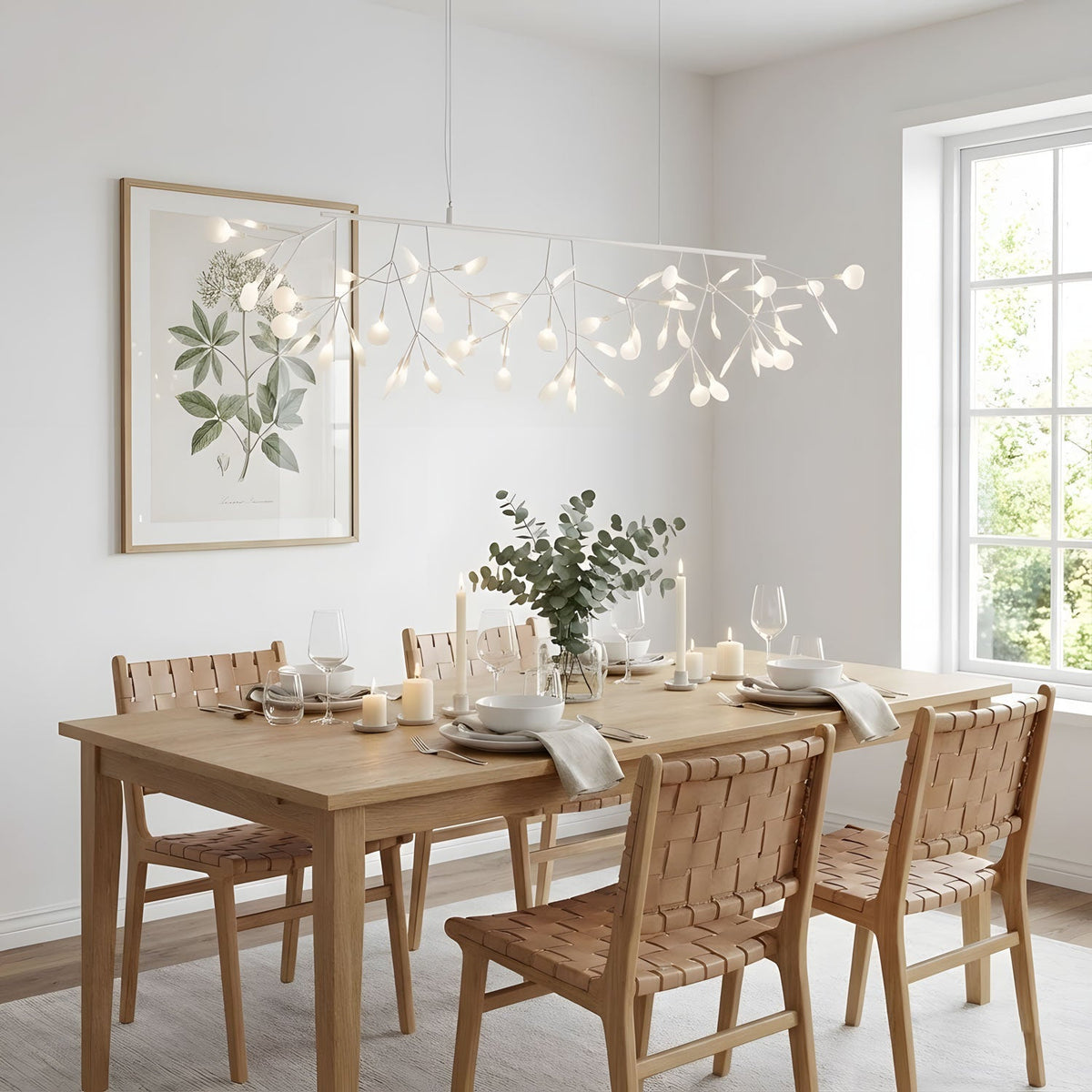 Long Style Firefly Led Chandelier – Ambient Illumination in Luxury Interior Setting View 9