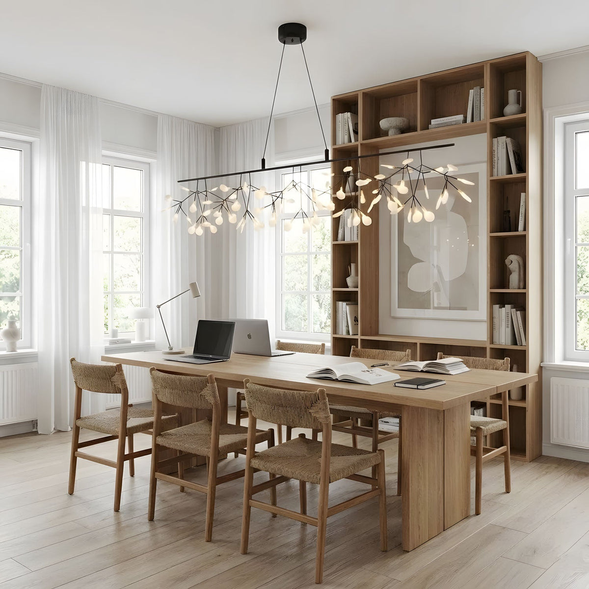 Long Style Firefly Led Chandelier – Ambient Illumination in Luxury Interior Setting View 10