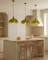 Looma Curated Solid Hardwood Pendant Light – unlit natural material contrast