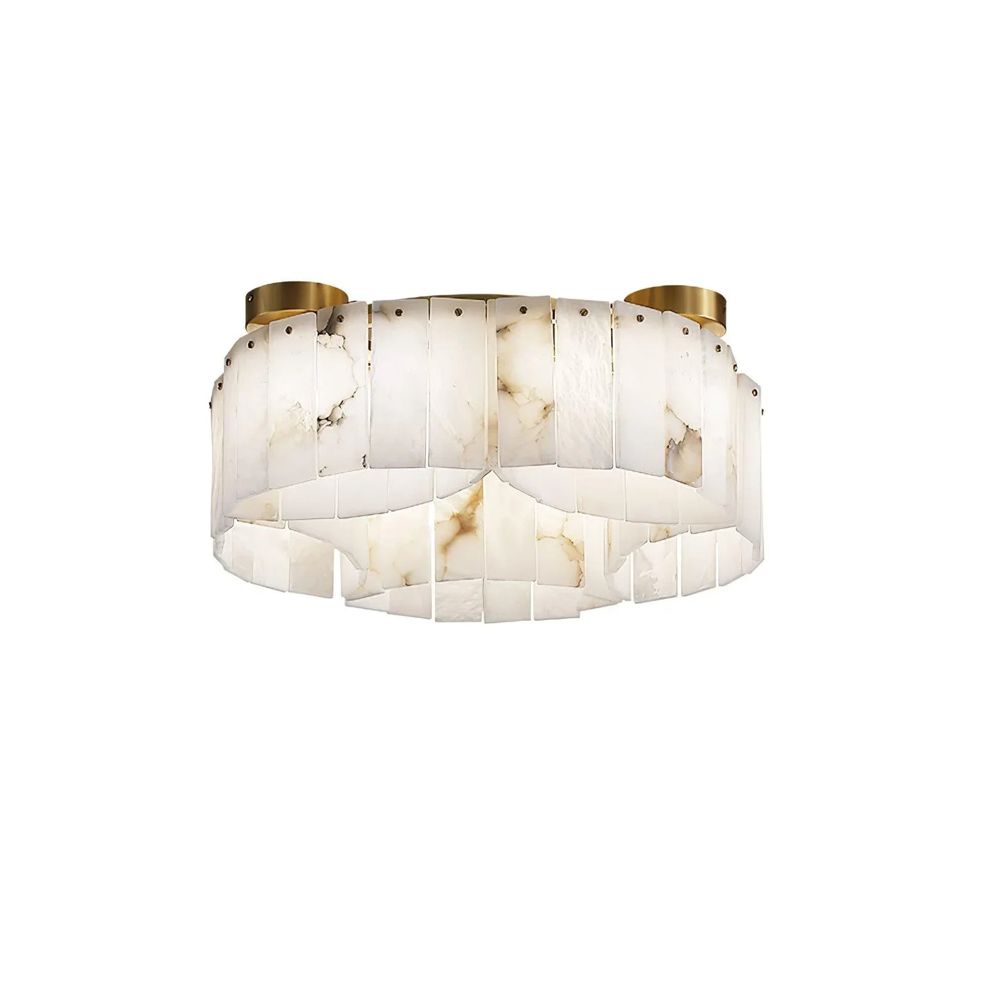 Ceiling Light View 17 | Luxury Marble & Solid Brass Flush Mount Ceiling Light | Minimalist Designer Cloud Ceiling Lamp | JINSHE | JINSHE