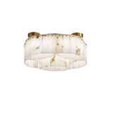 Ceiling Light View 17 | Luxury Marble & Solid Brass Flush Mount Ceiling Light | Minimalist Designer Cloud Ceiling Lamp | JINSHE | JINSHE