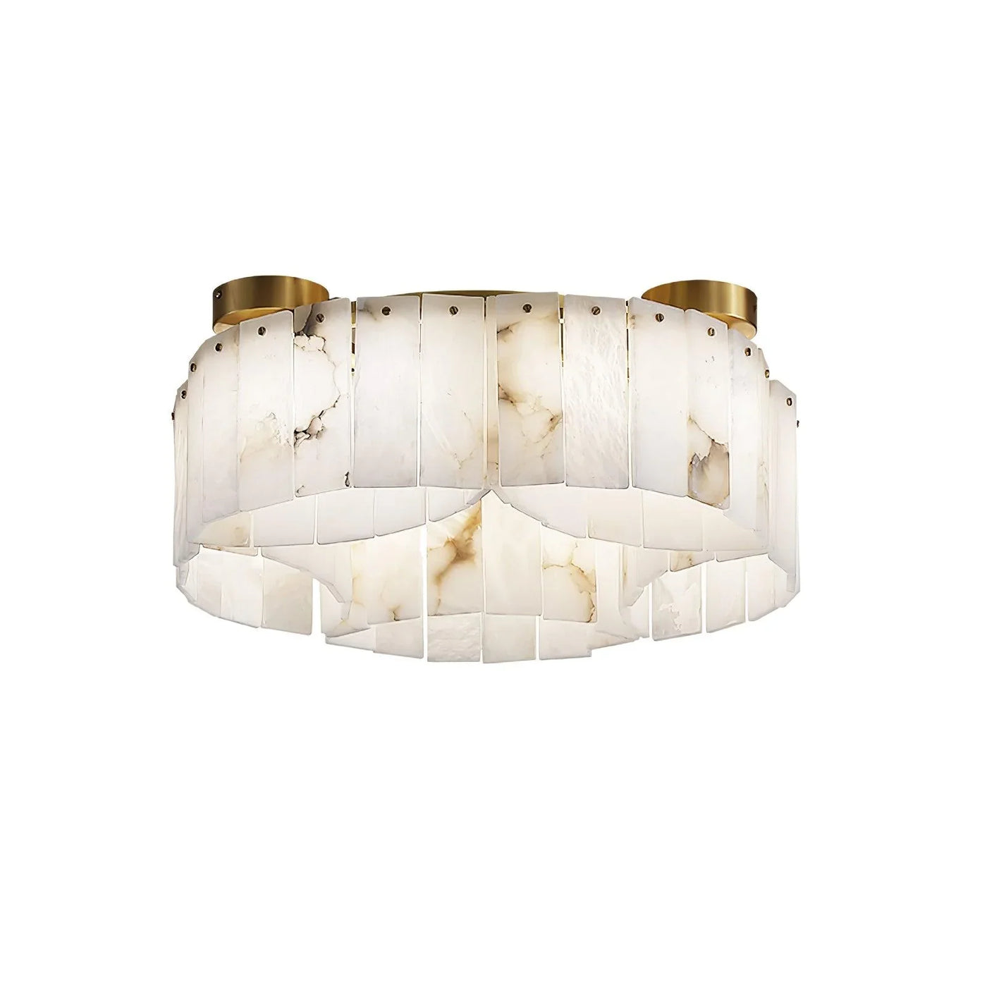 Ceiling Light View 16 | Luxury Marble & Solid Brass Flush Mount Ceiling Light | Minimalist Designer Cloud Ceiling Lamp | JINSHE | JINSHE