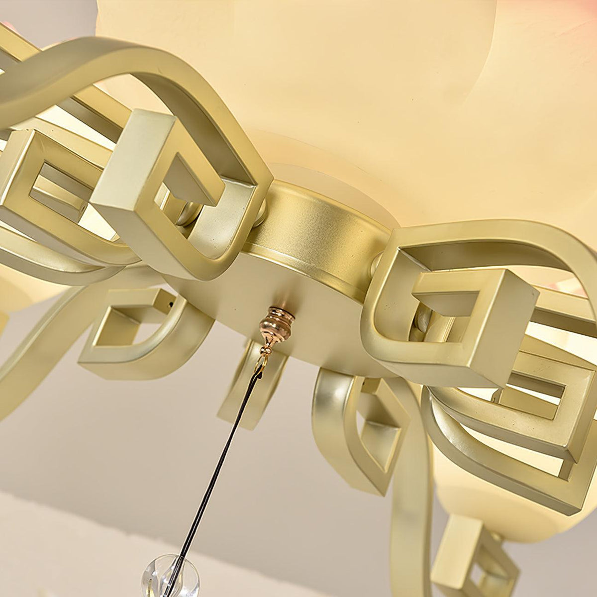 Lotus Bloom Chandelier – Ambient Illumination in Luxury Interior Setting View 11