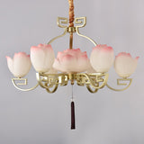 Lotus Bloom Chandelier – Ambient Illumination in Luxury Interior Setting View 12