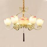 Lotus Bloom Chandelier – Ambient Illumination in Luxury Interior Setting View 19