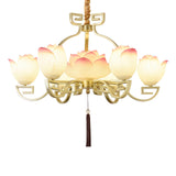 Lotus Bloom Chandelier – Ambient Illumination in Luxury Interior Setting View 8
