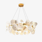 Lotus Petal Chandelier – Handcrafted Architectural Luxury Lighting Fixture